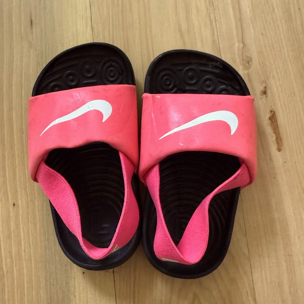 Nike Kawa Baby/Toddler Sandals 6C Pink/Black/White